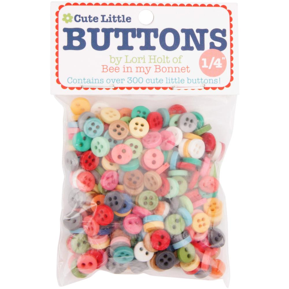 Riley Blake Cute Little Buttons Assortment 300/Pkg by Riley Blake Designs