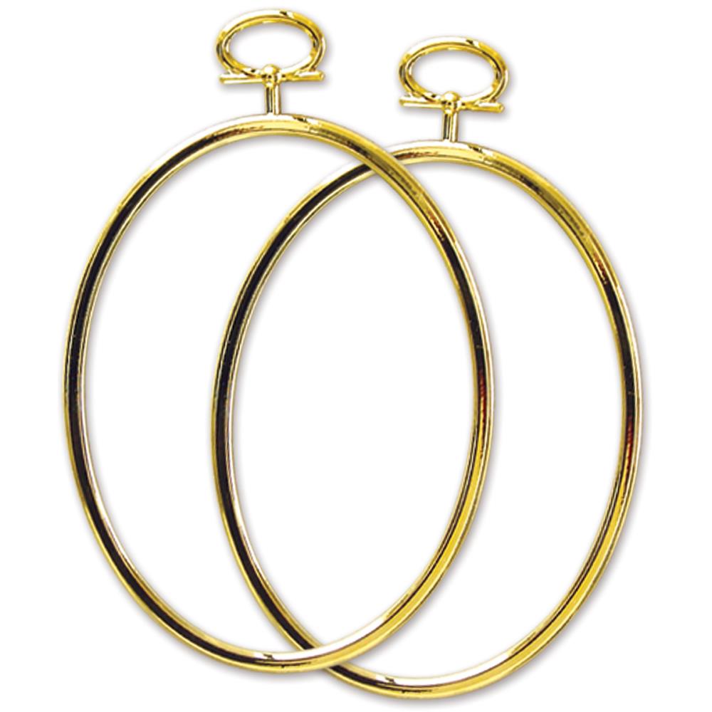 Janlynn Just A Frame Oval Hoop 3.25"X4.25" 2/Pkg