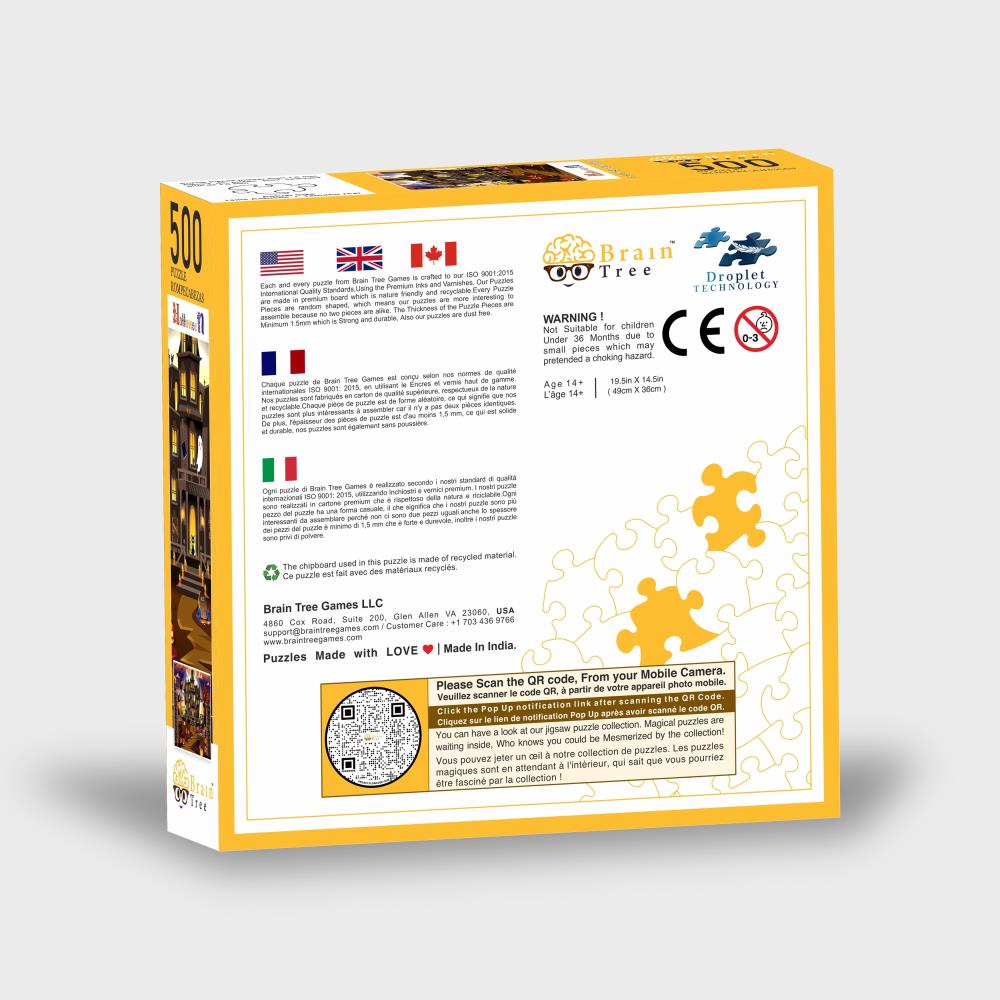 Back of the Brain Tree Jigsaw Puzzle 500/Pkg 19.5"X14.5" by Brain Tree Games