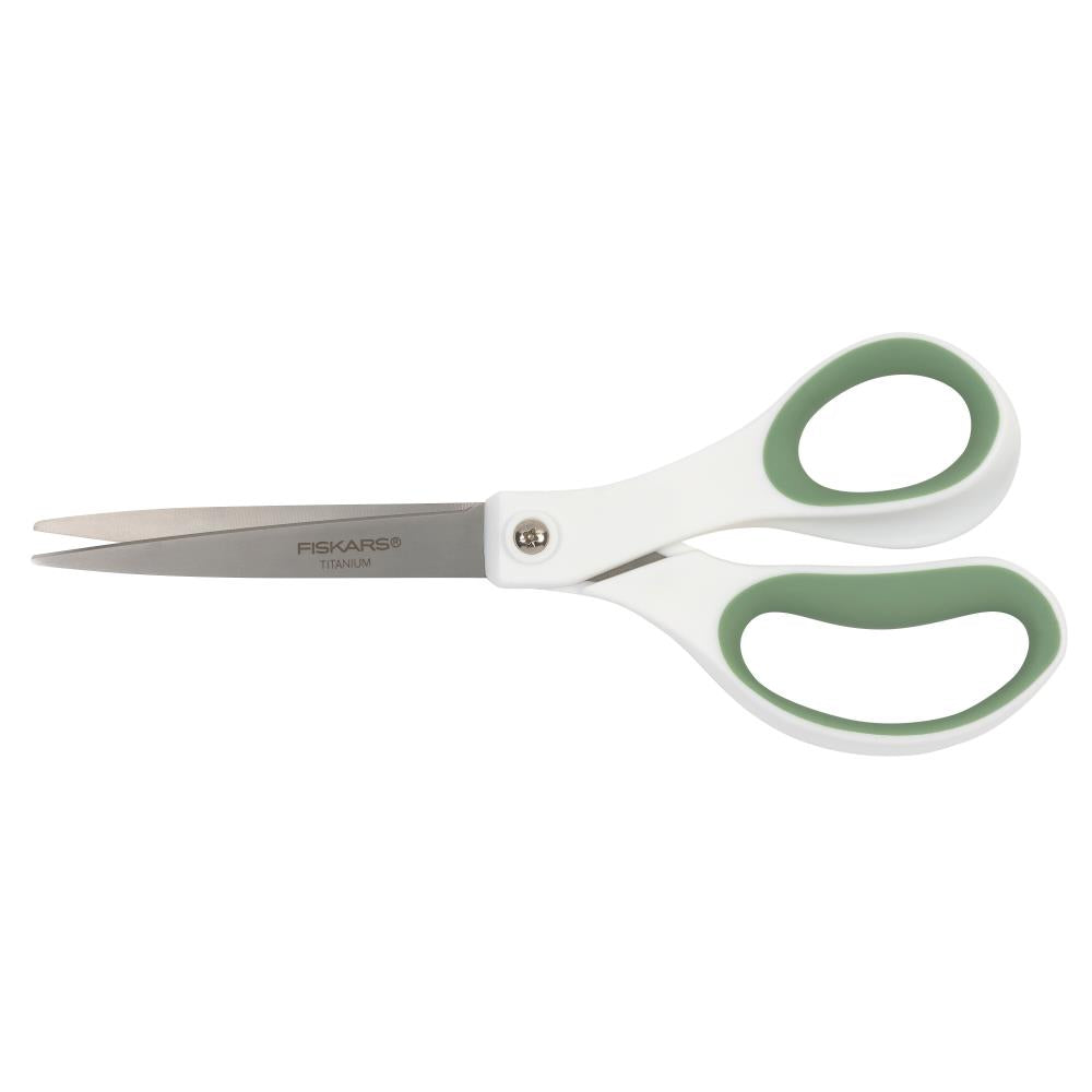 Fiskars Everyday 8 in. Titanium Scissors with SoftGrip (2-Piece