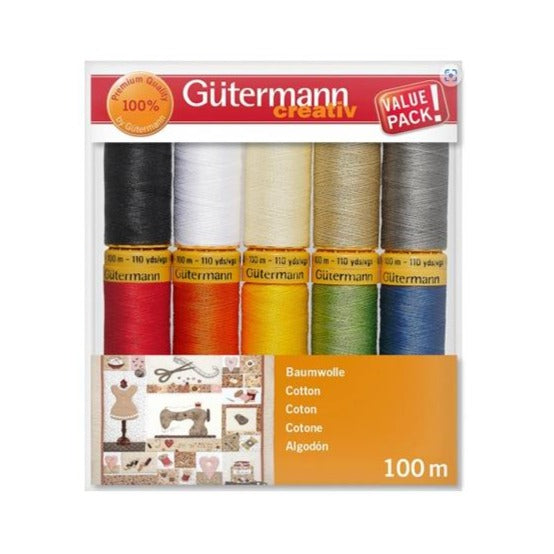 Gutermann Cotton 50 Thread Set - 10 Spools