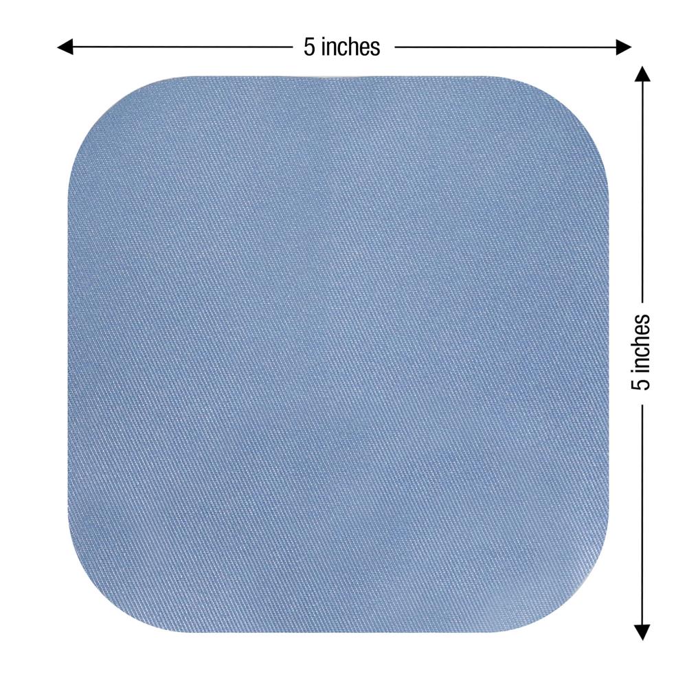 SINGER Iron-On Light Twill Patches 5"X5" 5/Pkg