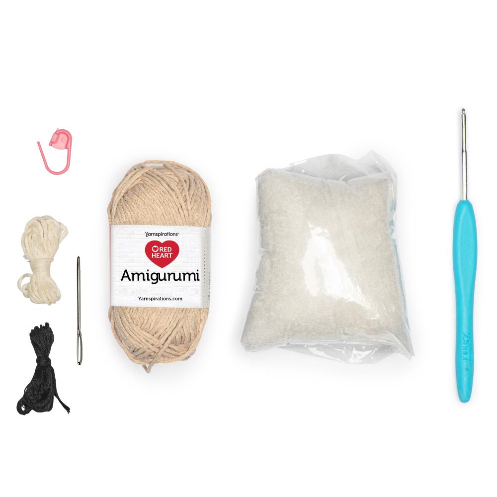 Red Heart Amigurumi Kit - Eddy The Bear