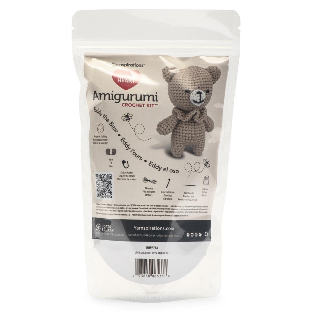 Red Heart Amigurumi Kit - Eddy The Bear