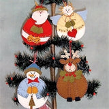 Back of the Roly-Poly Wool Christmas Ornaments Pattern by Bird Brain Designs