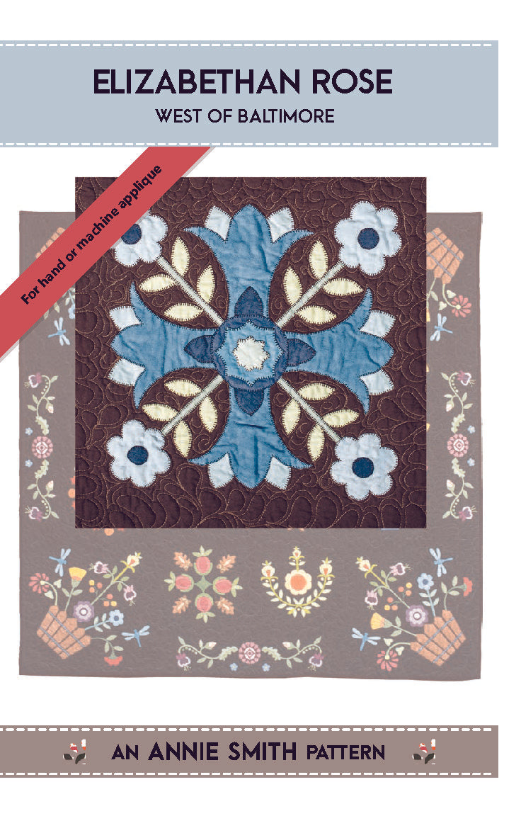 Elizabethan Rose Quilt Pattern Block #5