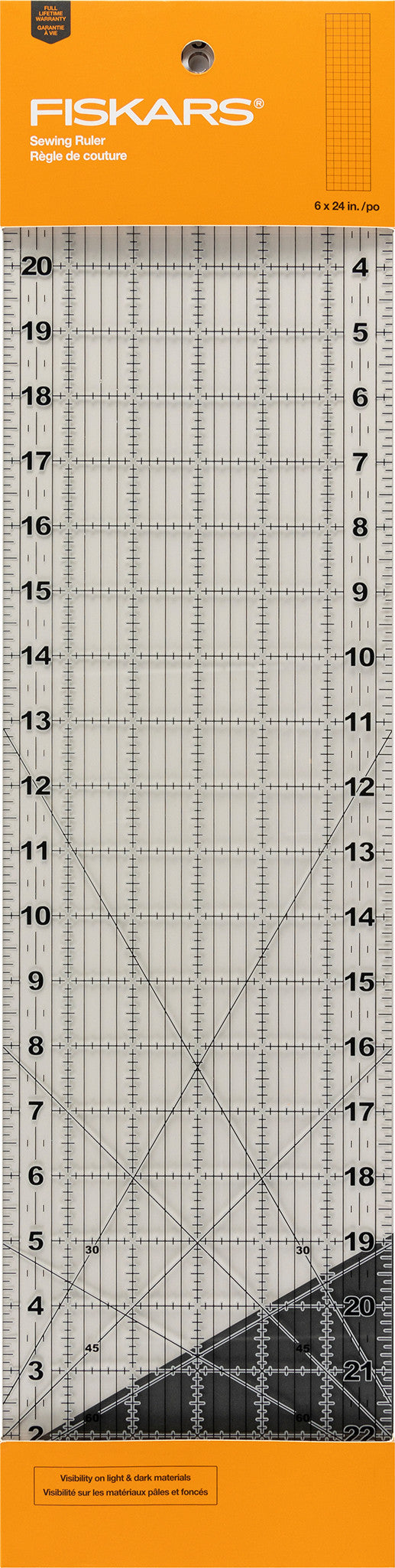 Fiskars Sewing Ruler 6in x 24in by Fiskars