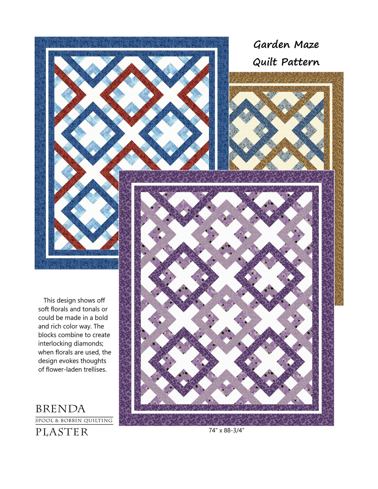 Garden Maze Downloadable Pattern by Spool and Bobbin