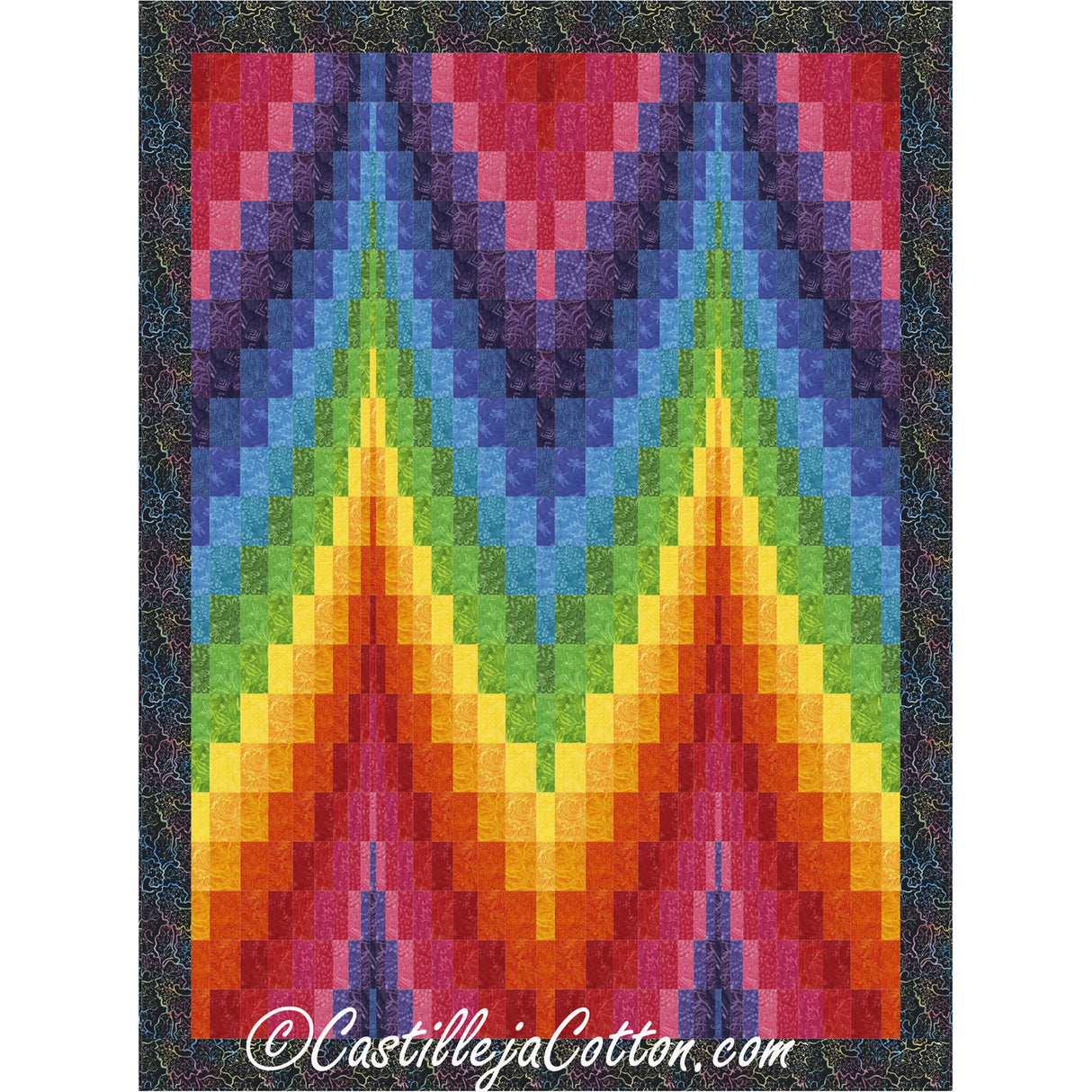 Double Peaks Downloadable Pattern by Castilleja Cotton
