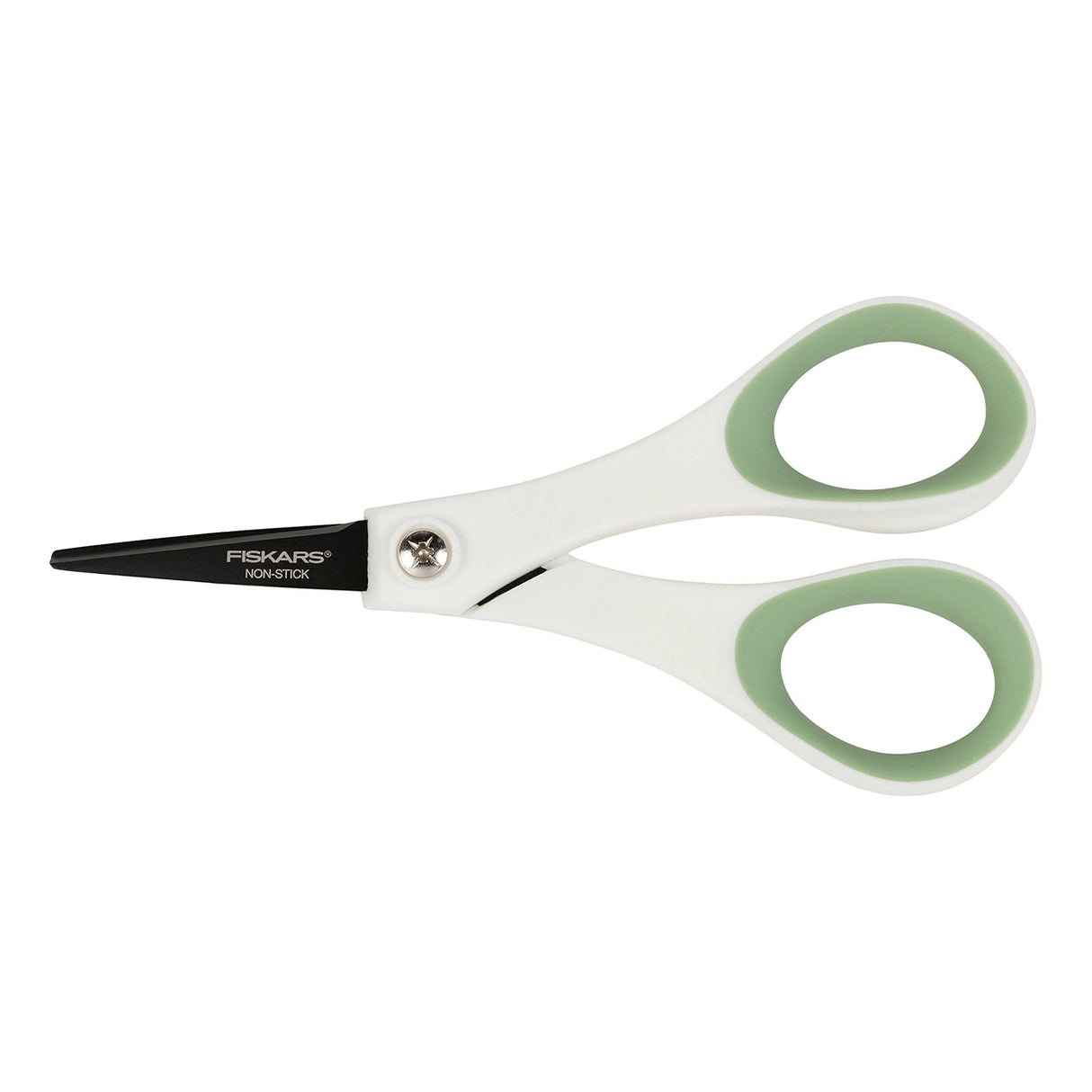 Fiskars Non-stick Titanium Softgrip Detail Scissors 5in Forest Fern by Fiskars