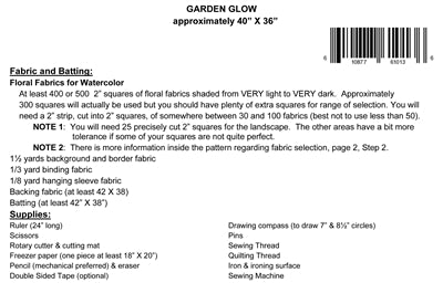 Garden Glow Quilt Pattern