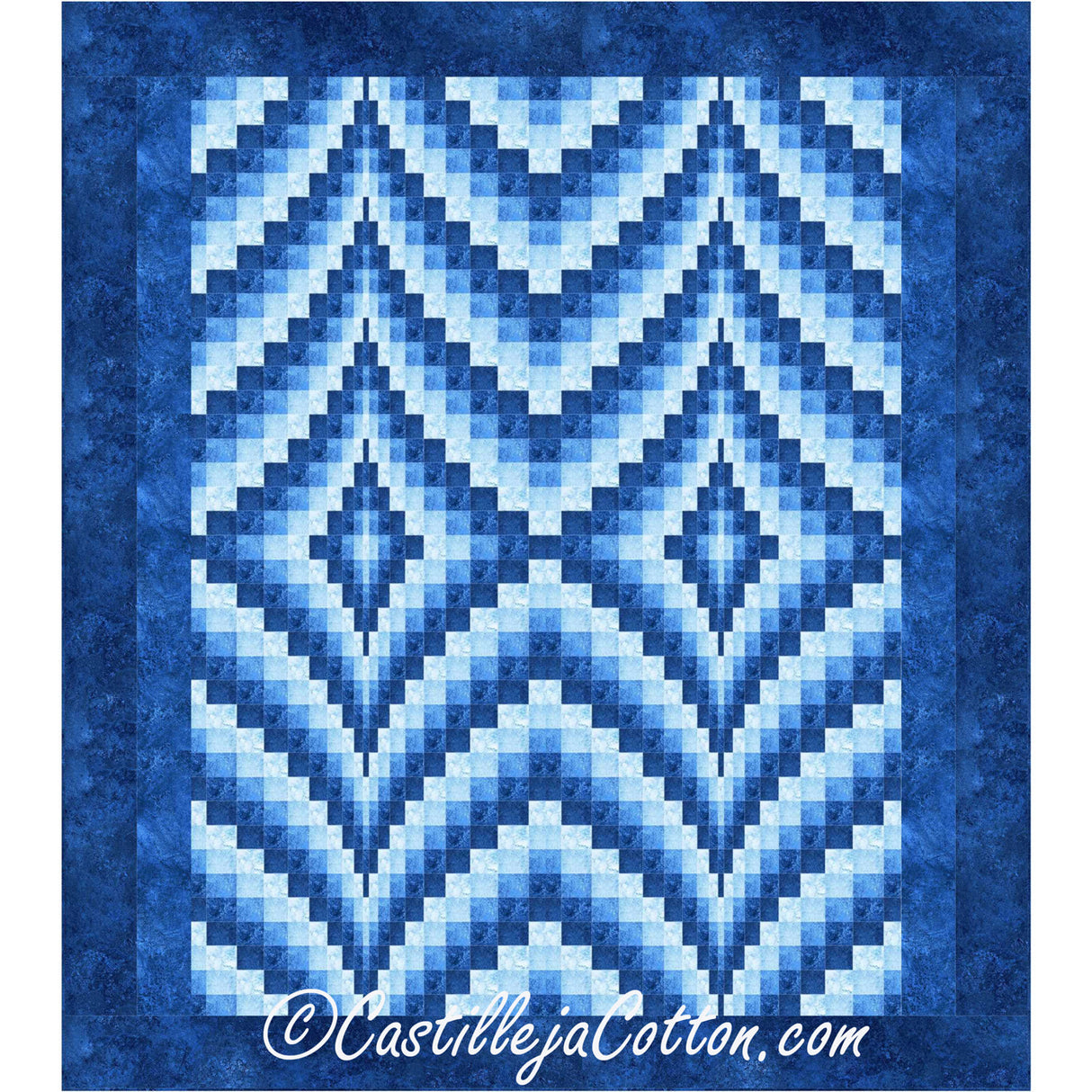 Echoing Diamonds Queen Downloadable Pattern by Castilleja Cotton
