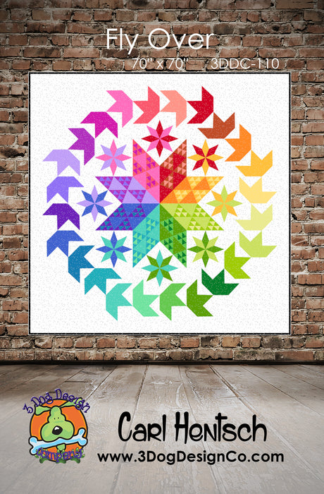 Fly Over 2 Downloadable Pattern by 3 Dog Design Co Quilt Patterns