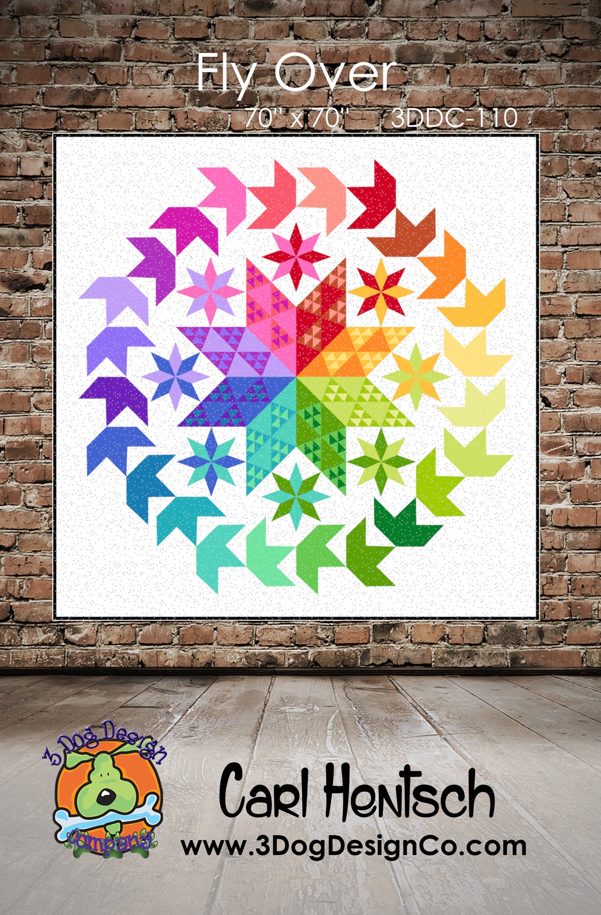 Fly Over 2 Downloadable Pattern by 3 Dog Design Co Quilt Patterns