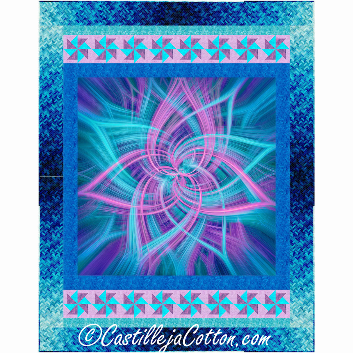 Dancing Pinwheels Downloadable Pattern by Castilleja Cotton