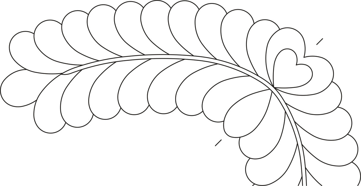 Feather Corner 6in by Quilting Creations