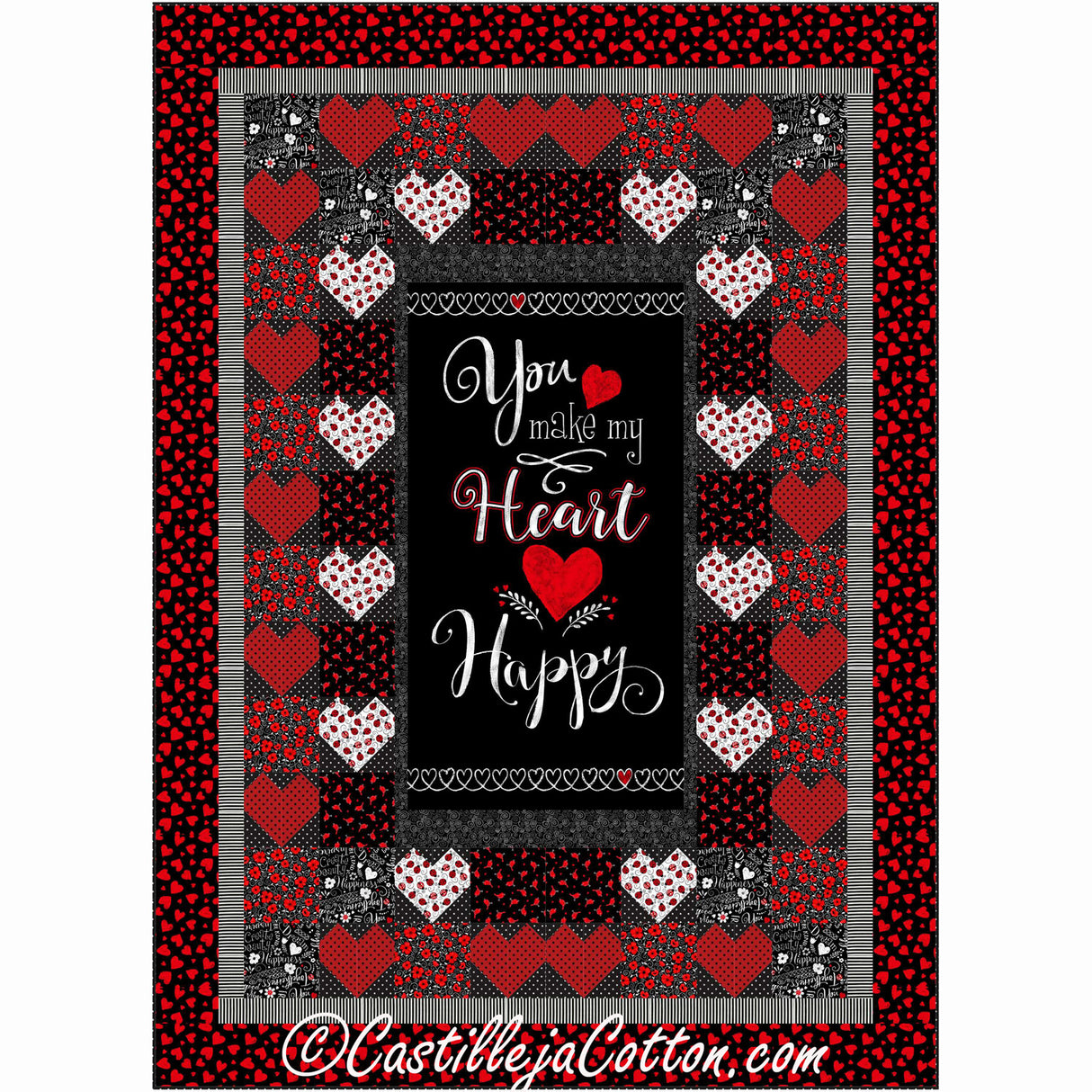 Happy Hearts Downloadable Pattern By Castilleja Cotton