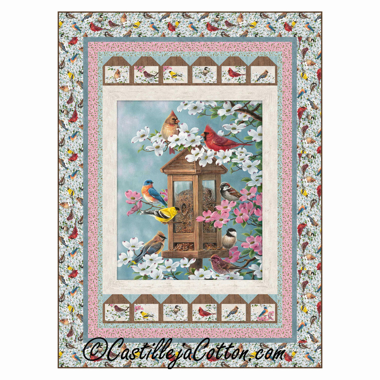 Spring Birds Downloadable Pattern by Castilleja Cotton