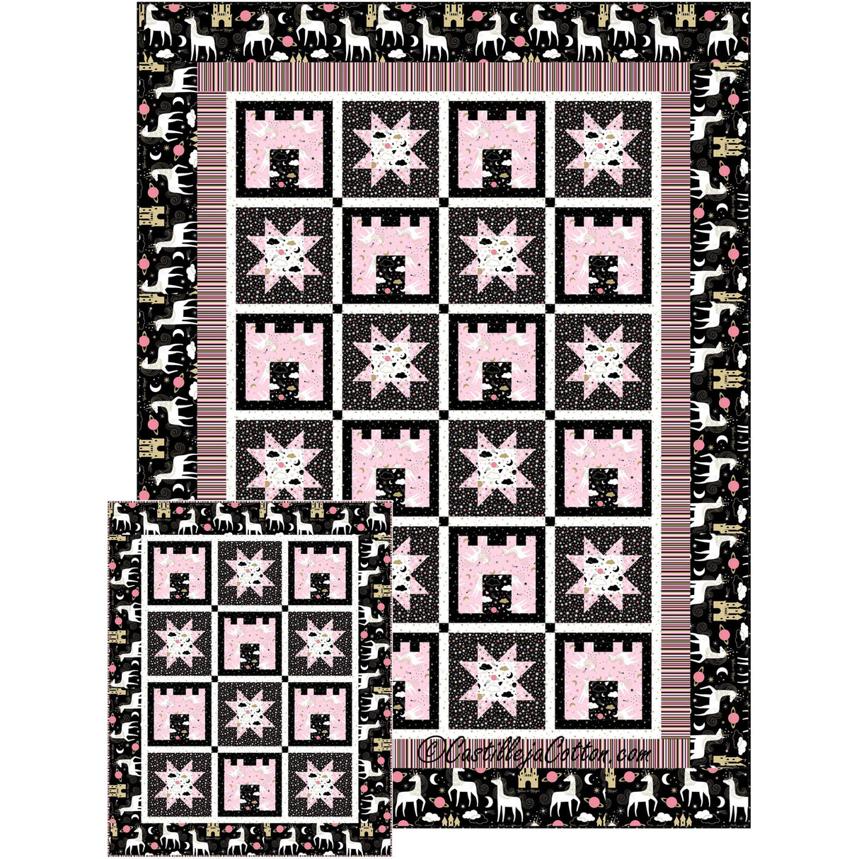 Castles and Stars Downloadable Pattern by Castilleja Cotton