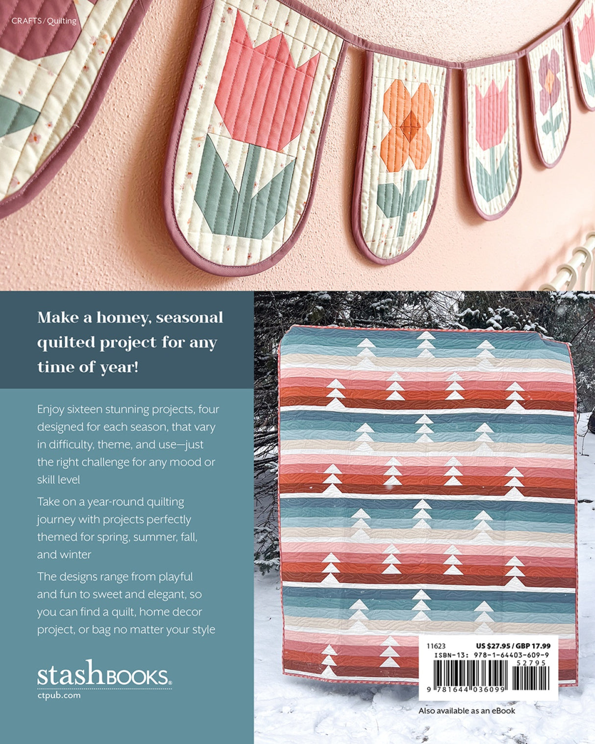 Back of the Cozy Quilts for the Modern Home by Stash Books