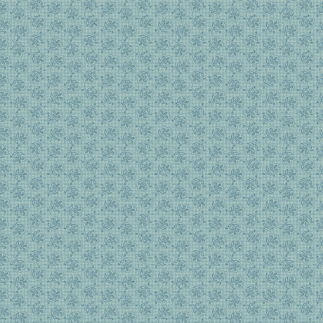 Turquoise Heartland Flowers Fabric by Benartex - Contempo - Kanvas