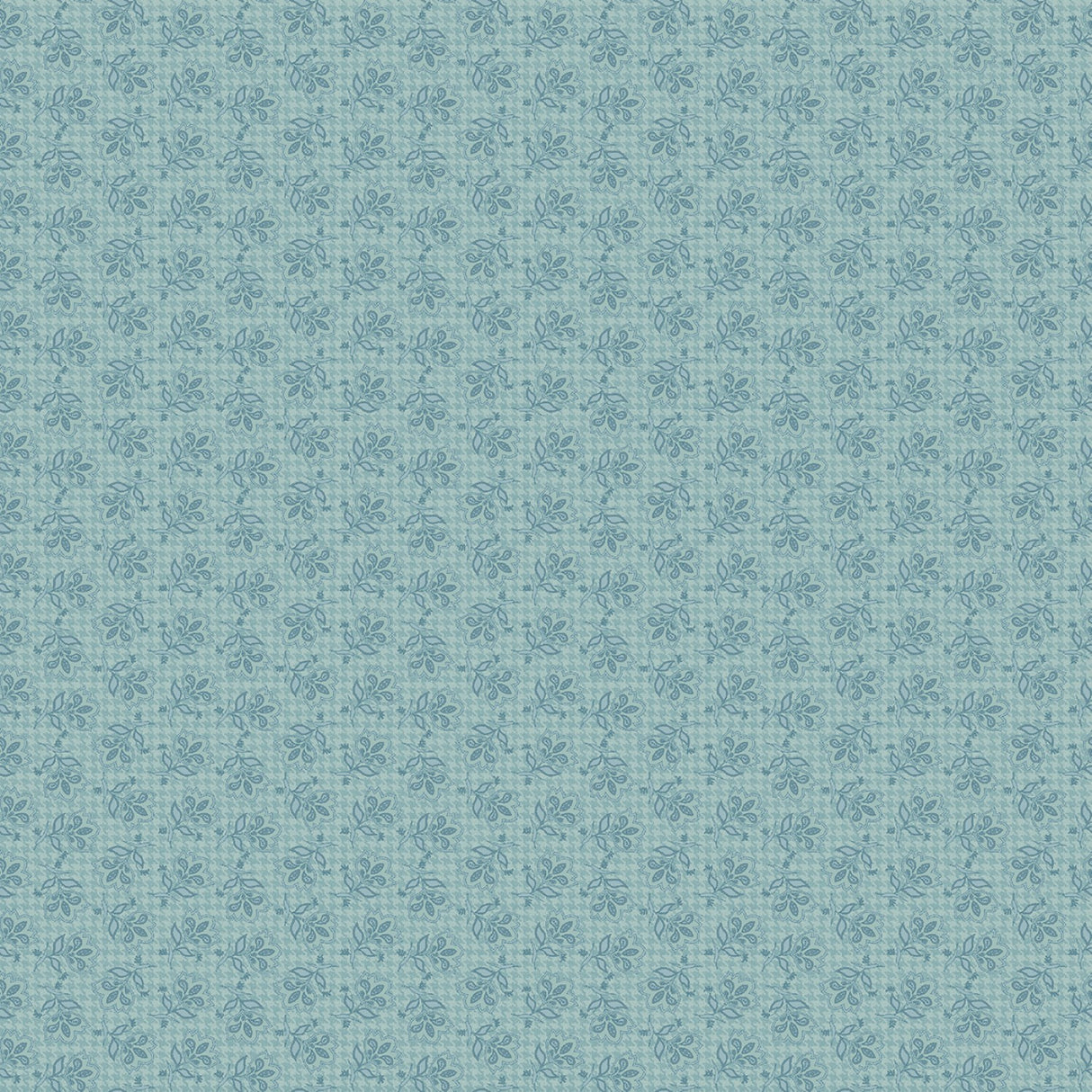 Turquoise Heartland Flowers Fabric by Benartex - Contempo - Kanvas