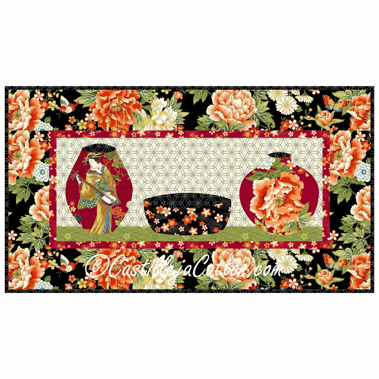 Kyoto Vases Downloadable Pattern By Castilleja Cotton