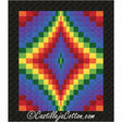 Bargello Queen diamond Downloadable Pattern by Castilleja Cotton