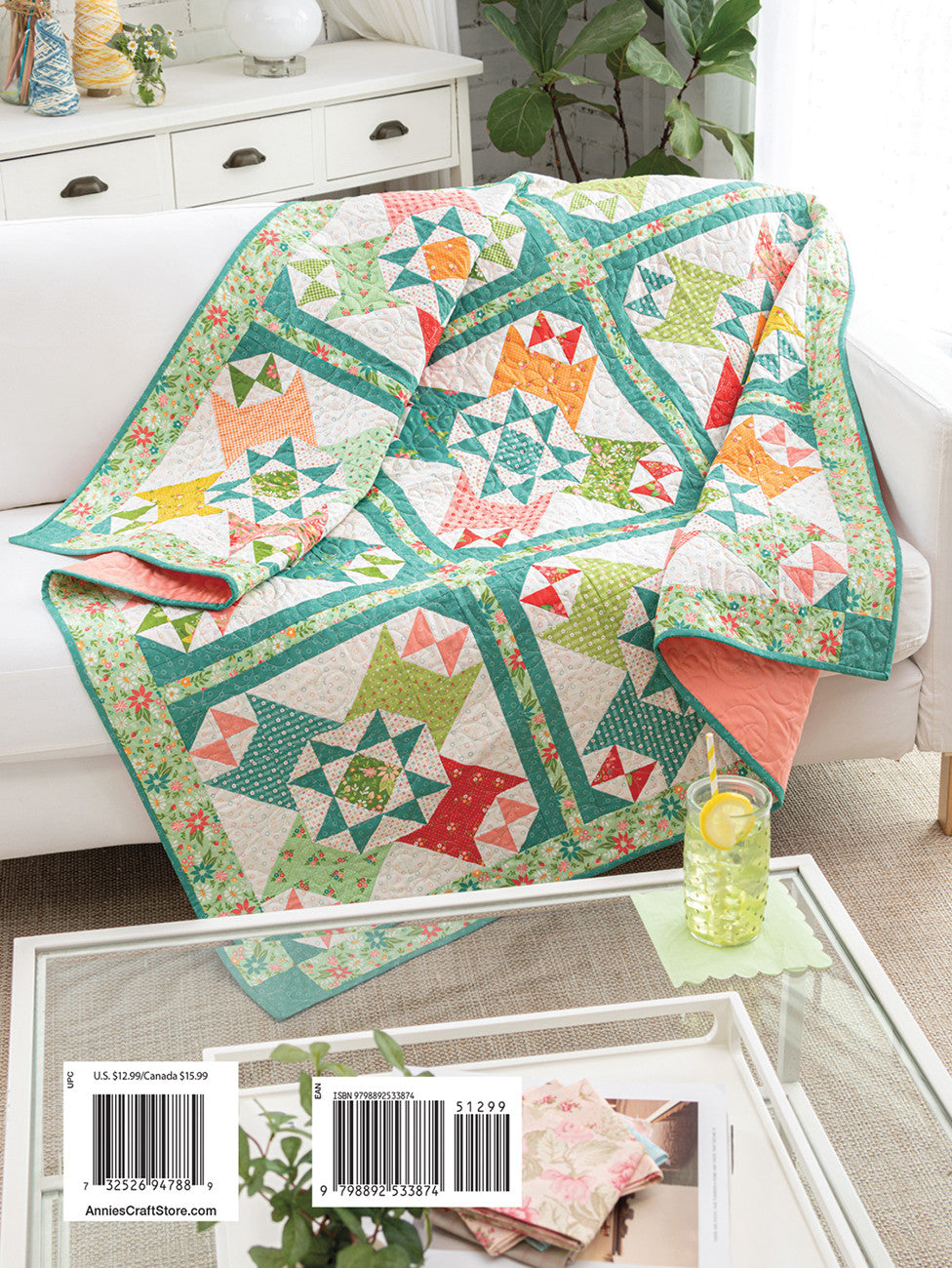 Back of the Learn As You Go Stitch the Daydream Sampler and Master Your Quilting Skills by Annie's