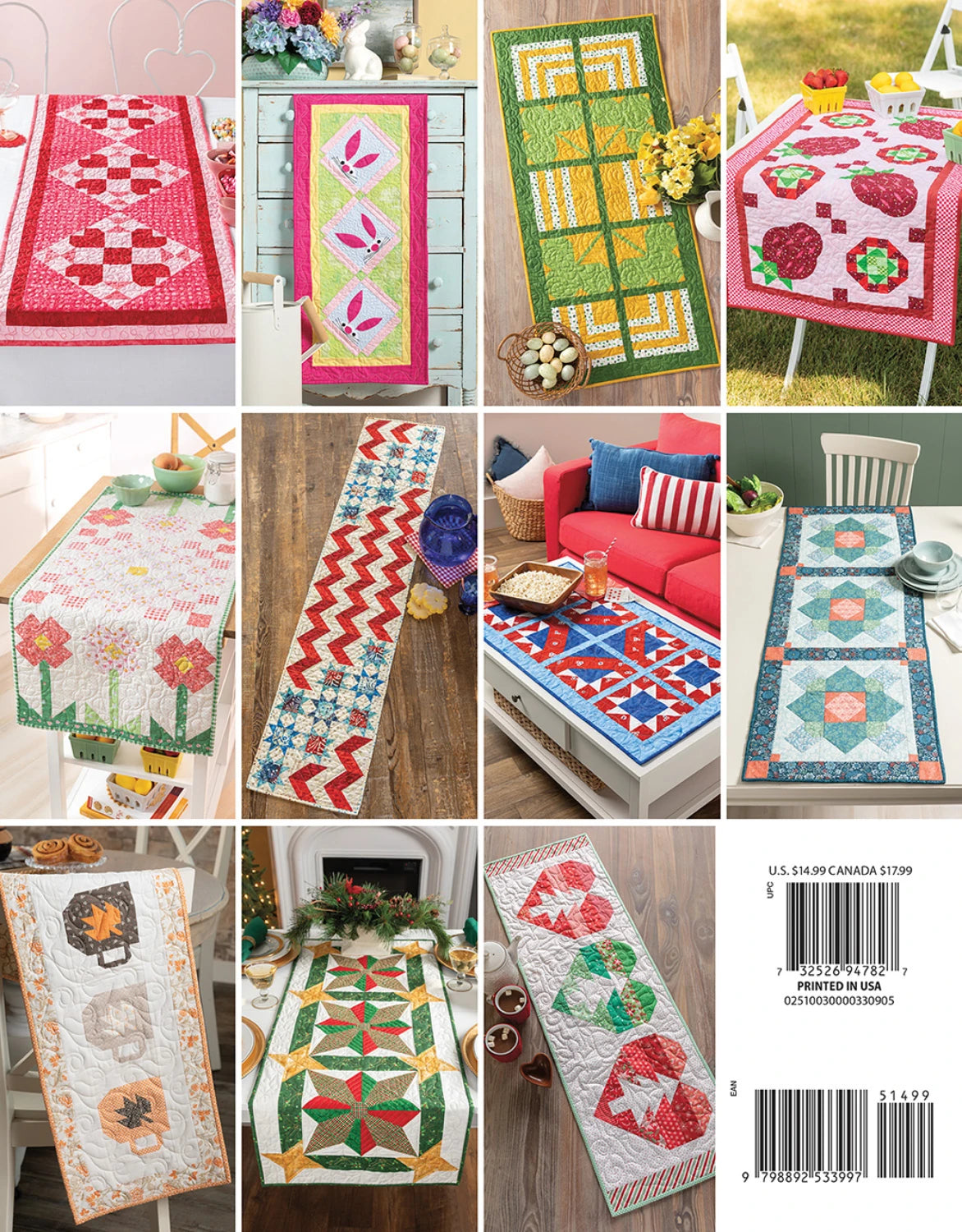 Back of the Season by Season Table Runners by Annie's