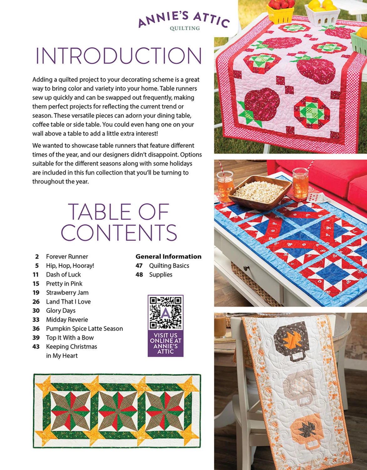 Season by Season Table Runners by Annie's