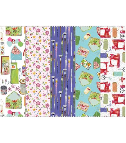Back of Fabric Editions Fabric Palette Assortment Hobby Craft 10"X10" 20 PC
