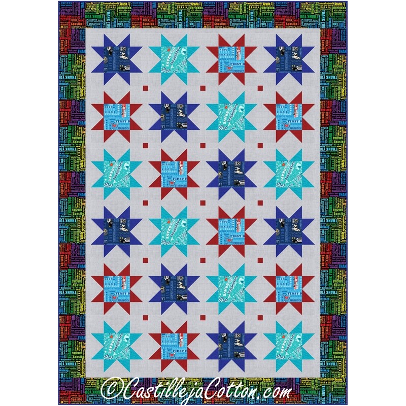 Stars for Heroes Downloadable Pattern By Castilleja Cotton