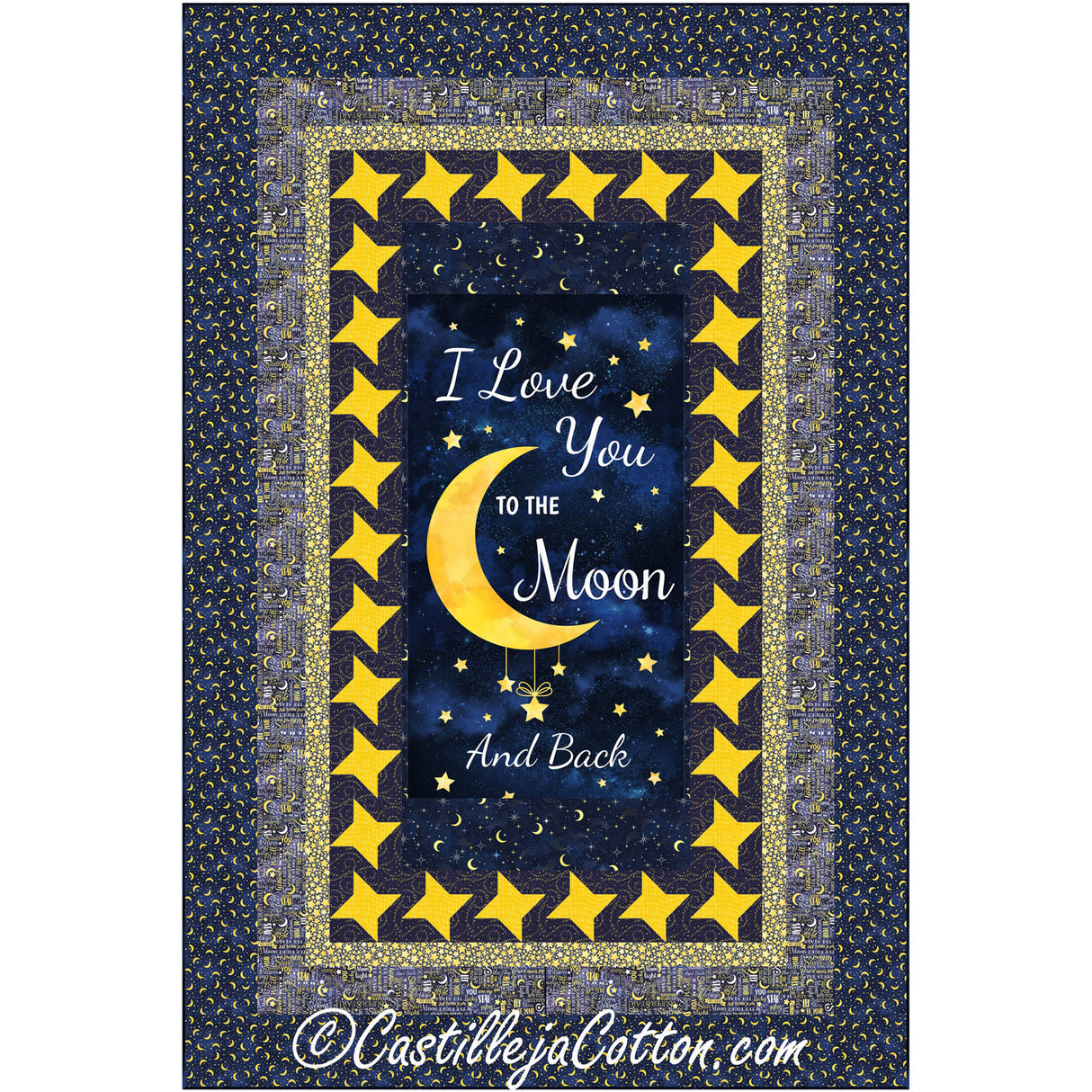Starry Moon Downloadable Pattern by Castilleja Cotton