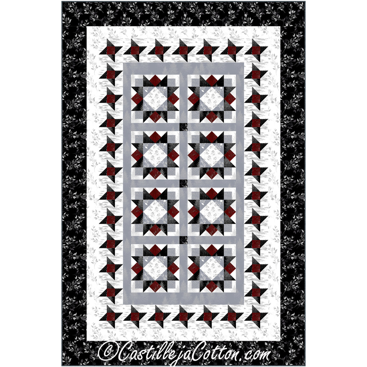 Friendship Flowers Downloadable Pattern by Castilleja Cotton