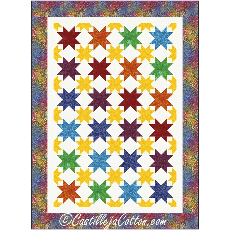 Starry Stars Downloadable Pattern By Castilleja Cotton