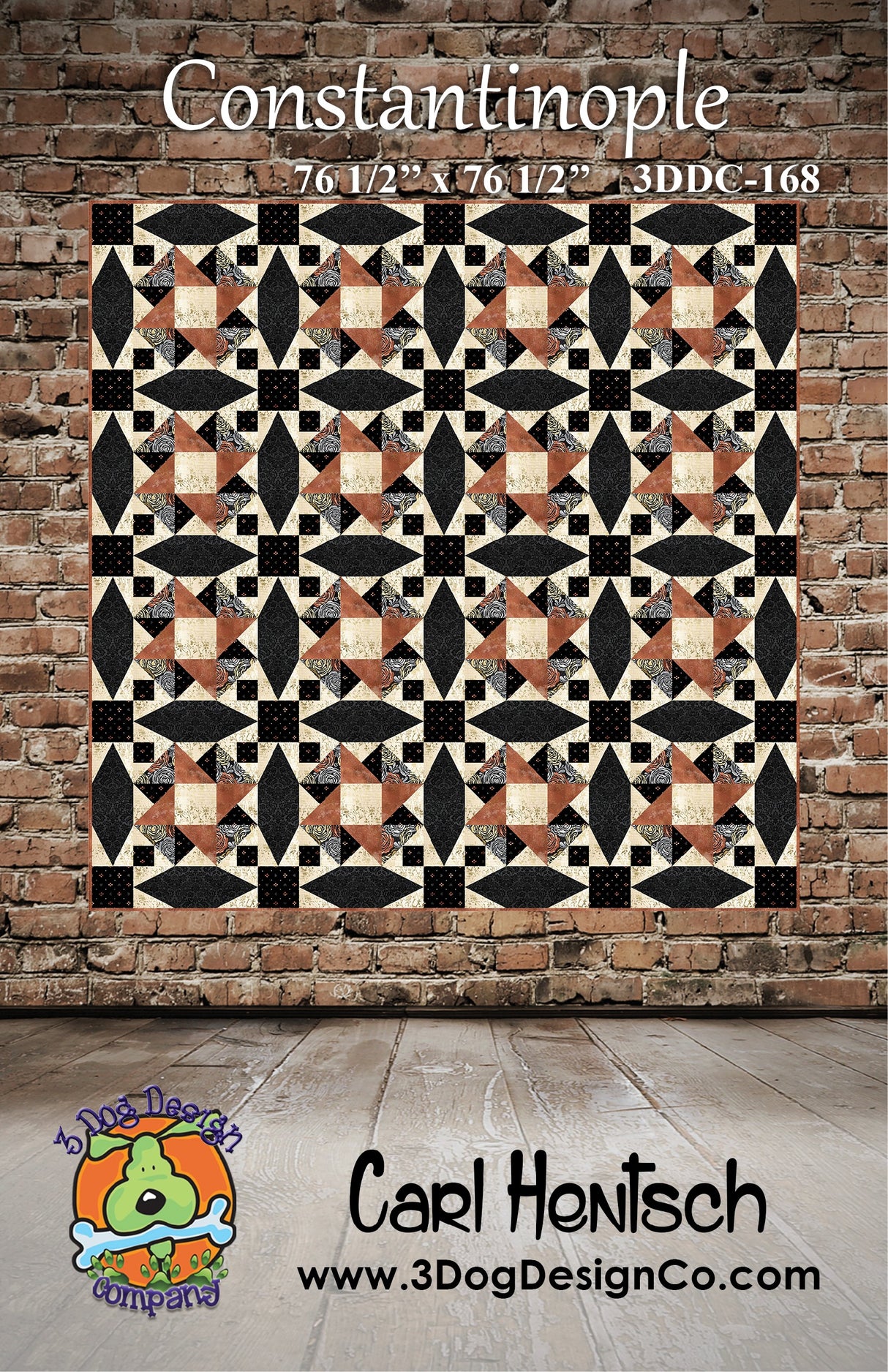 Constantinople Downloadable Pattern by 3 Dog Design Co Quilt Patterns