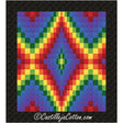 Bargello Diamond Echo Queen Downloadable Pattern by Castilleja Cotton
