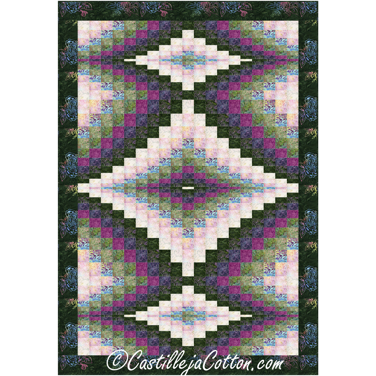 Three Gemstones Downloadable Pattern By Castilleja Cotton