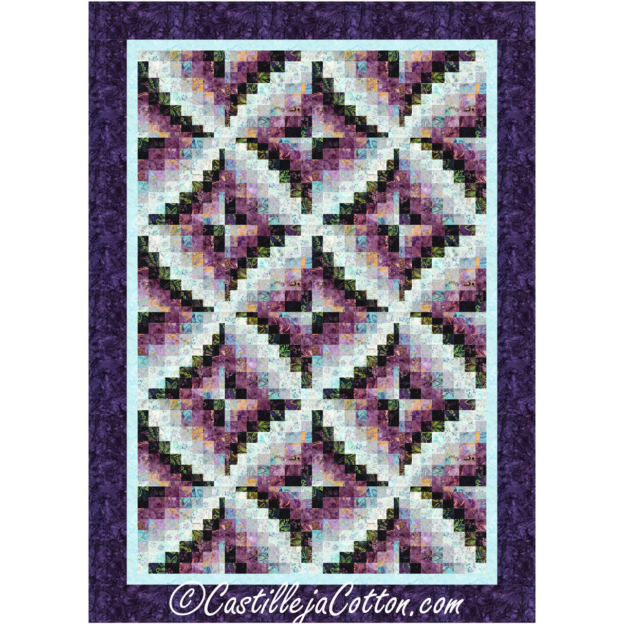 Bargello Windmills Downloadable Pattern by Castilleja Cotton by Castilleja Cotton