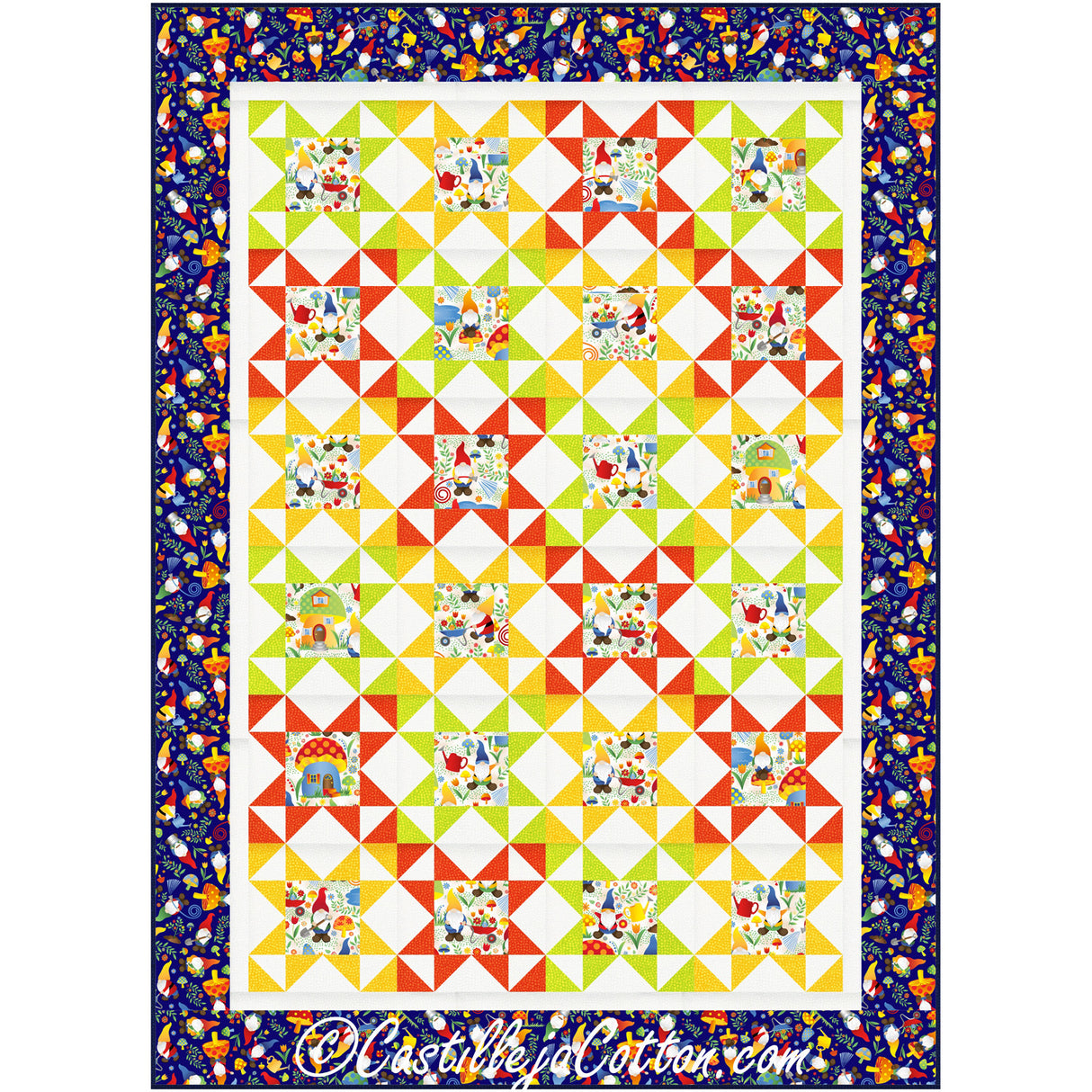 Starry Gnomes Downloadable Pattern by Castilleja Cotton