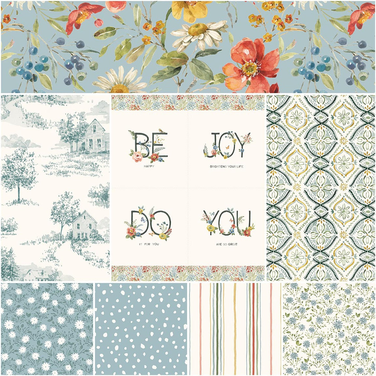 Blissful Moments 1 Yard Bundle Dream, 8 Pcs. Quilt Fabric