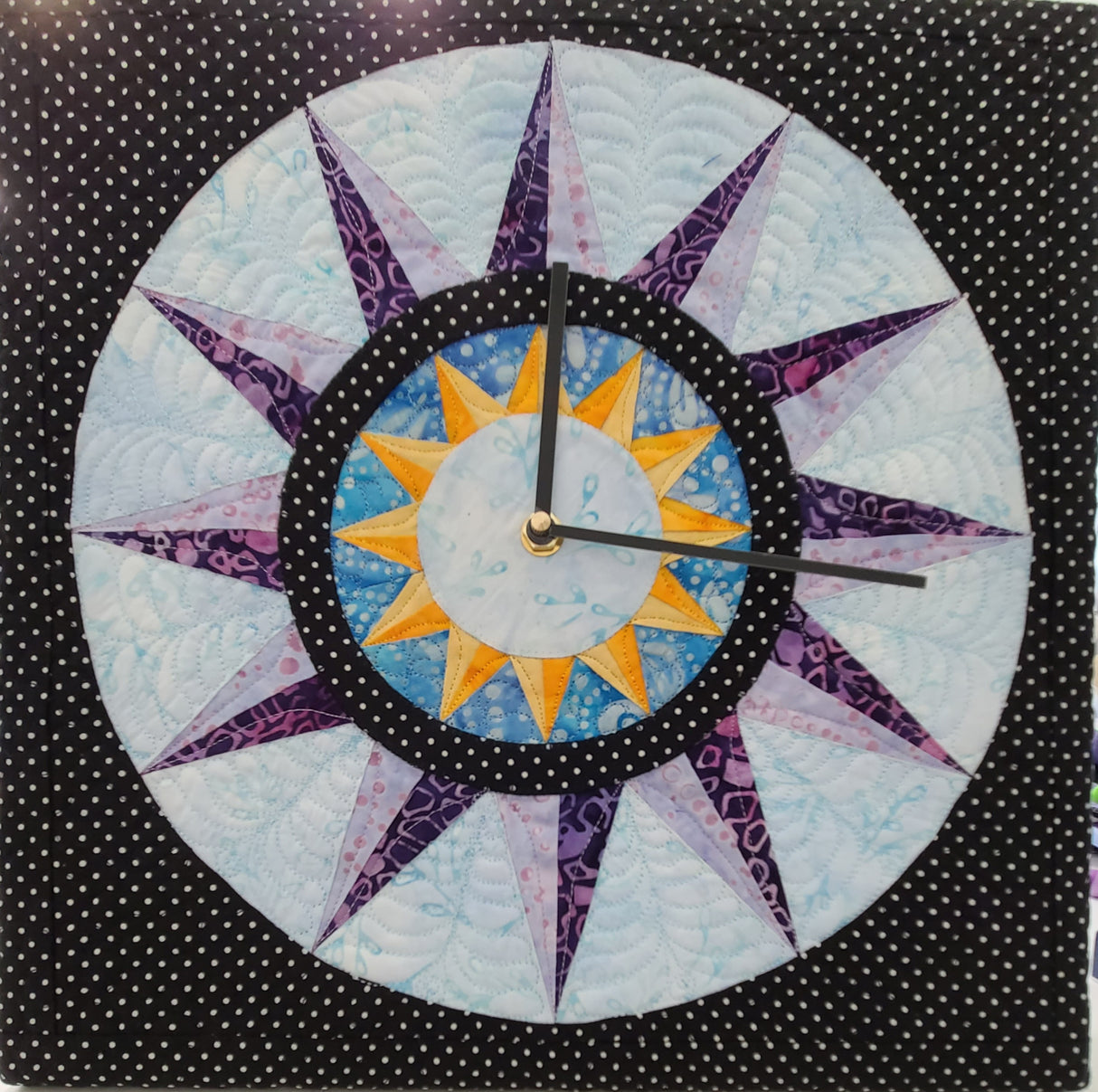 Quilty Clock Downloadable Pattern by Sam Quilt Designs
