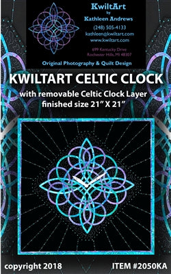 Celtic Clock Quilt Pattern by Kwilt Art