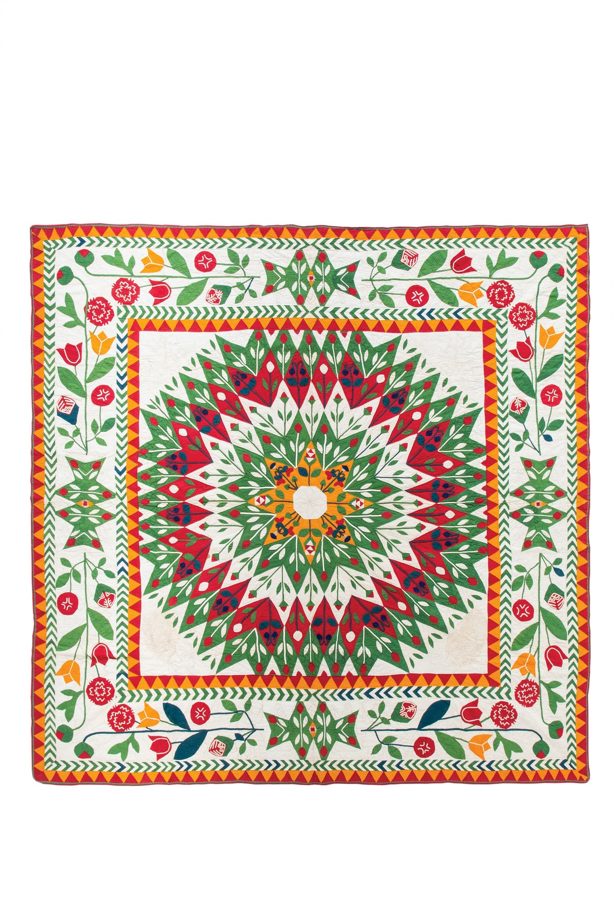 2024 Wall Calendar Red & Green Antique Quilts from the Poos Collection by C & T Publishing