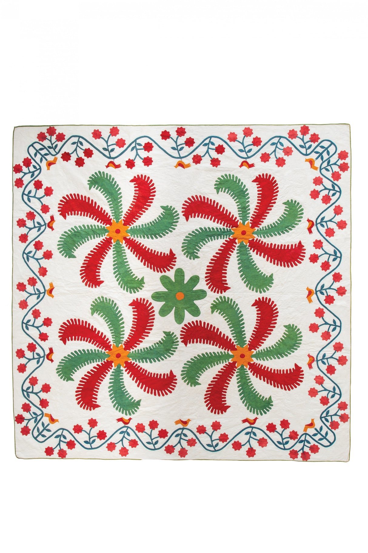 2024 Wall Calendar Red & Green Antique Quilts from the Poos Collection by C & T Publishing