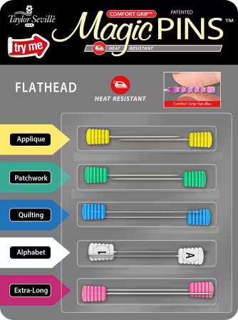 Magic Pins Flathead Sample Card by Taylor Seville Original