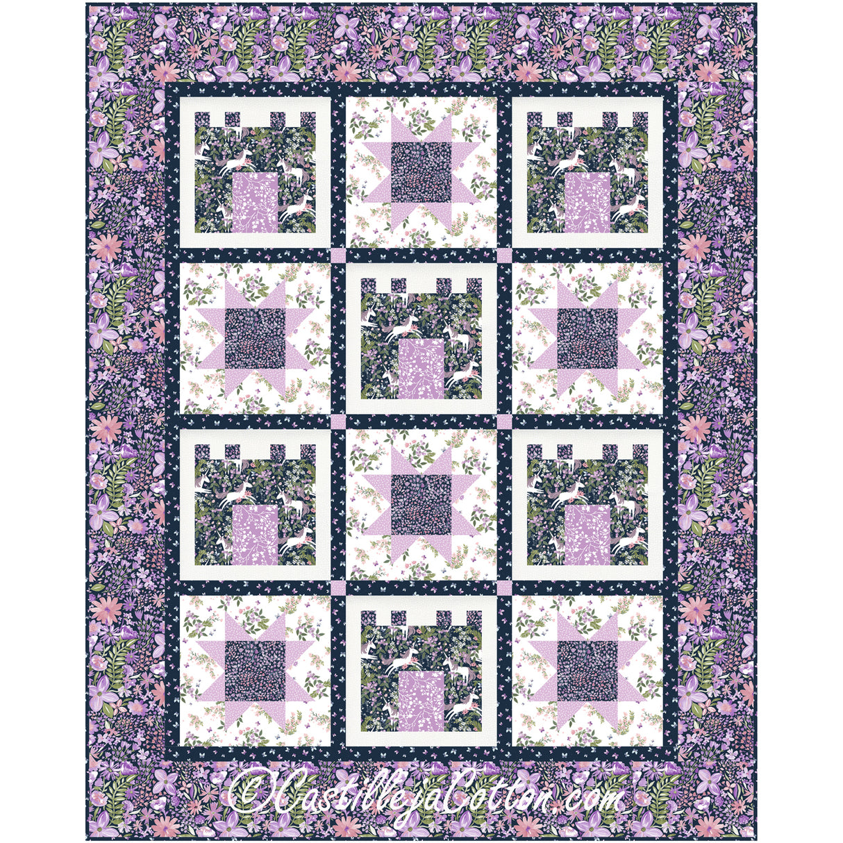 Castles and Stars Child Downloadable Pattern by Castilleja Cotton