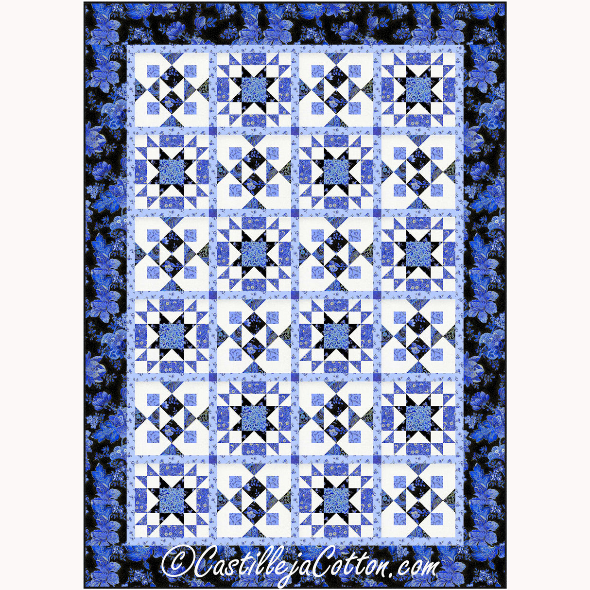 Sapphire Jewels Downloadable Pattern By Castilleja Cotton