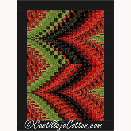 Bargello Peaks Gilded Rose Downloadable Pattern By Castilleja Cotton